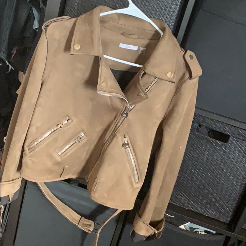 Suede rocker style jacket